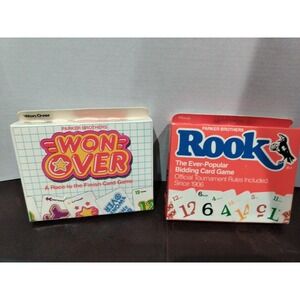 Lot of 2 Parker Bros. Vintage Card Games ROOK And WON OVER UNOPENED family Fun